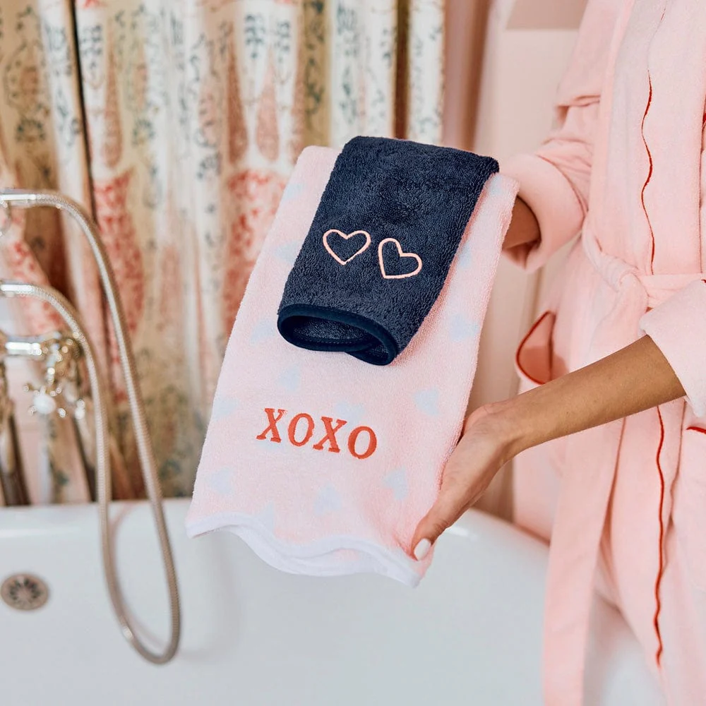 Patterned Scallop Hand Towels (pair) - Image 13