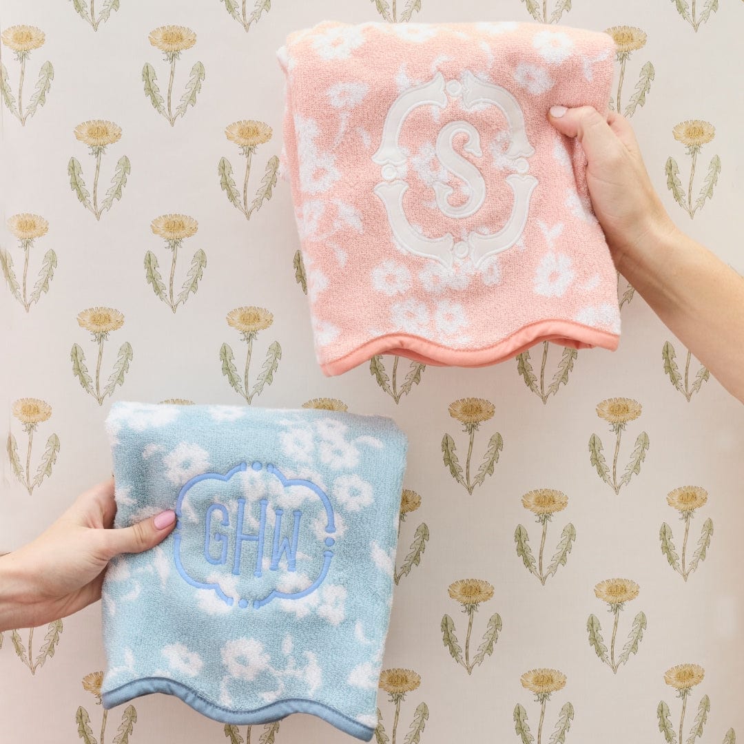 Patterned Scallop Hand Towels (pair) - Image 19
