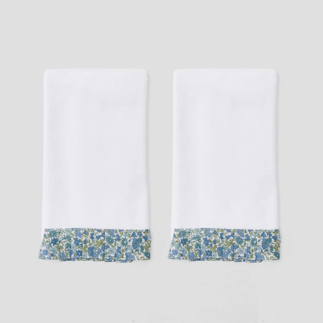 Powder Bath Towels pleated with Liberty London (pair) - Image 25
