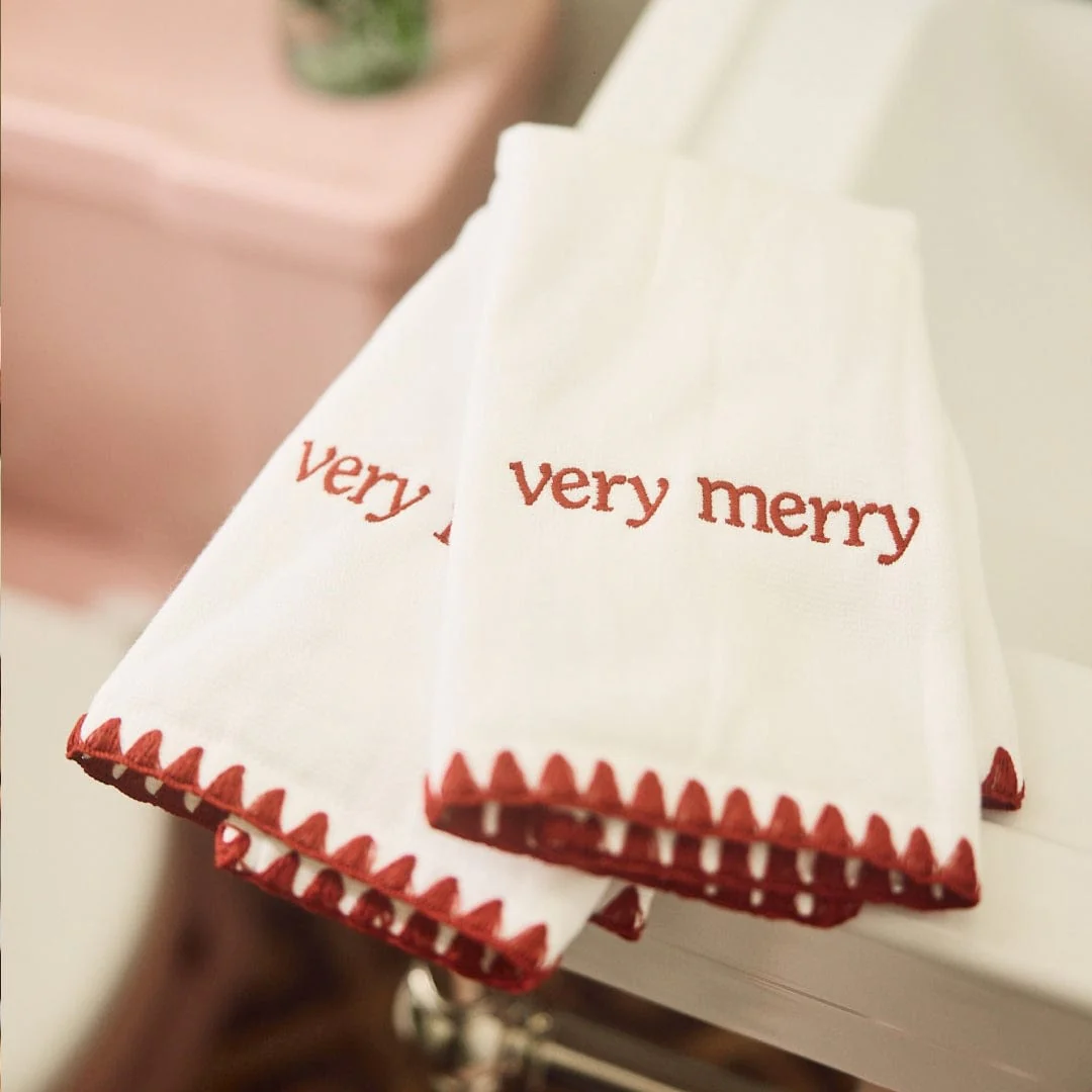 Stitched Edge Powder Bath Towels (pair) - Image 77