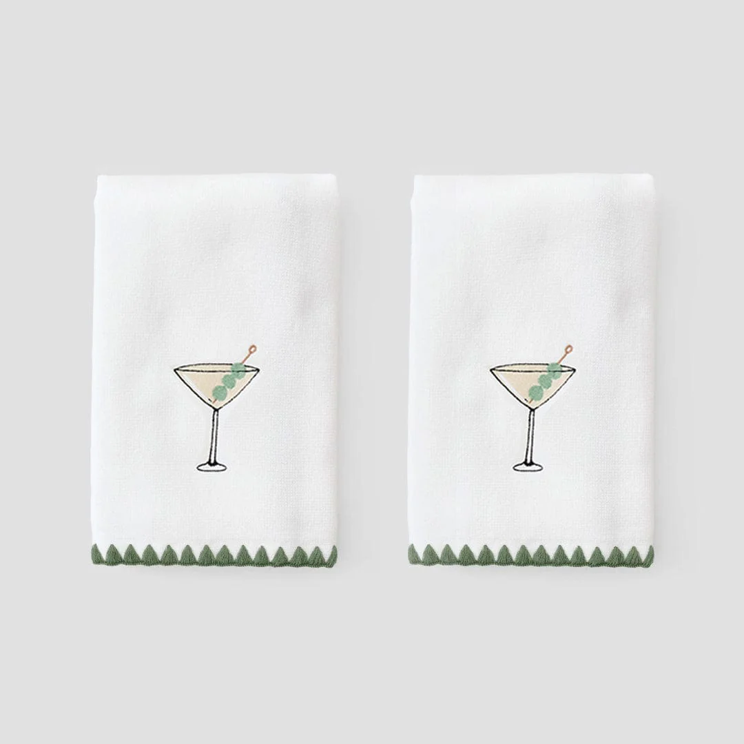 Stitched Edge Powder Bath Towels (pair) - Image 85
