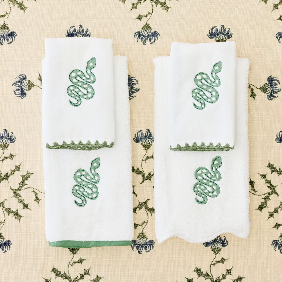 Stitched Edge Powder Bath Towels (pair) - Image 88