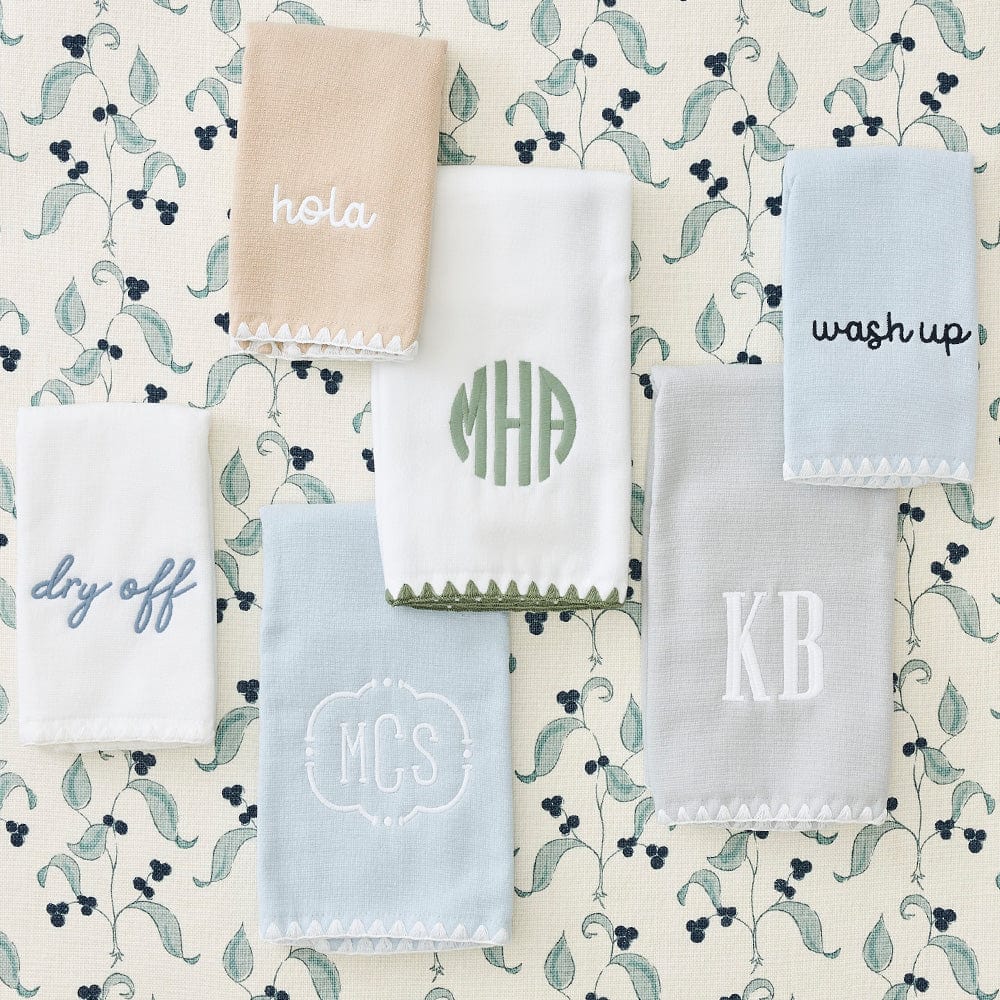 Stitched Edge Powder Bath Towels (pair) - Image 9