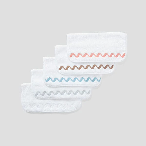 Wave Embroidered Washcloths (pair) - Image 7