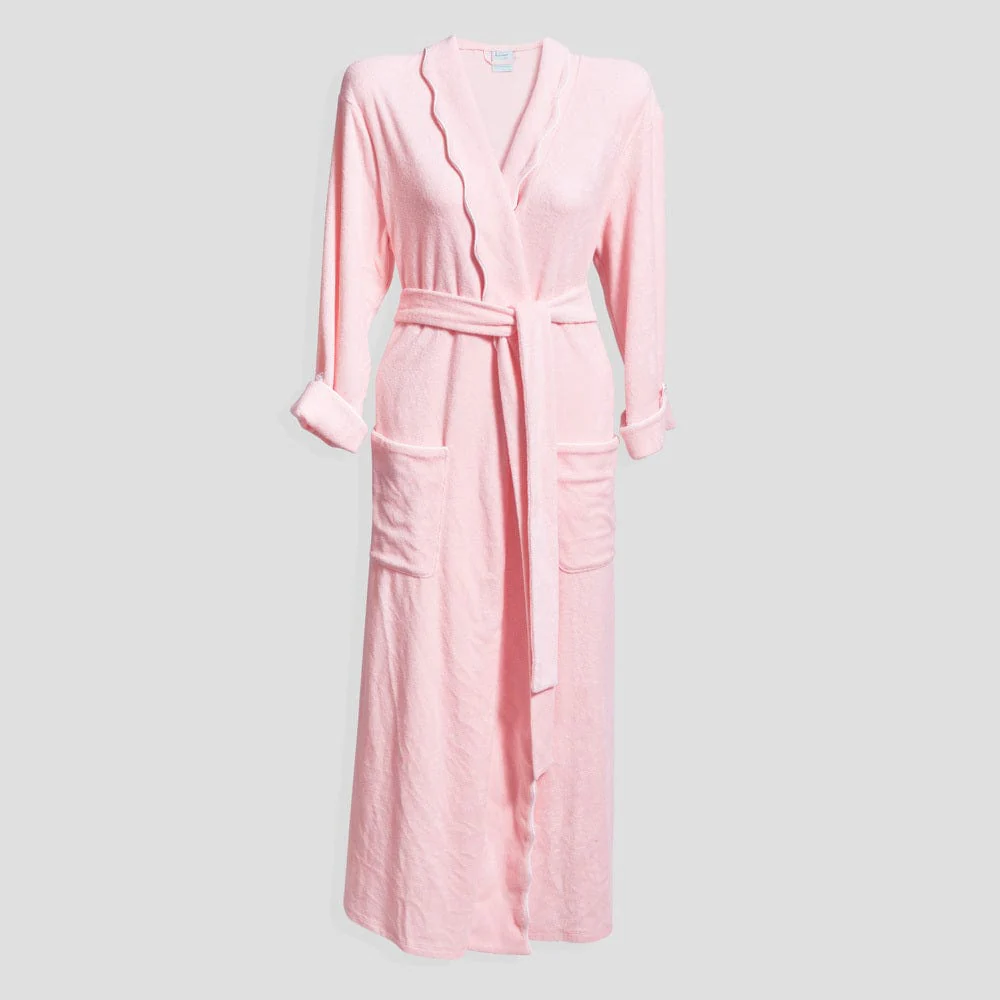 Women's Long Scallop Lightweight Robe - Image 29