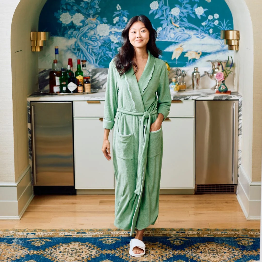 Women's Long Scallop Lightweight Robe - Image 42