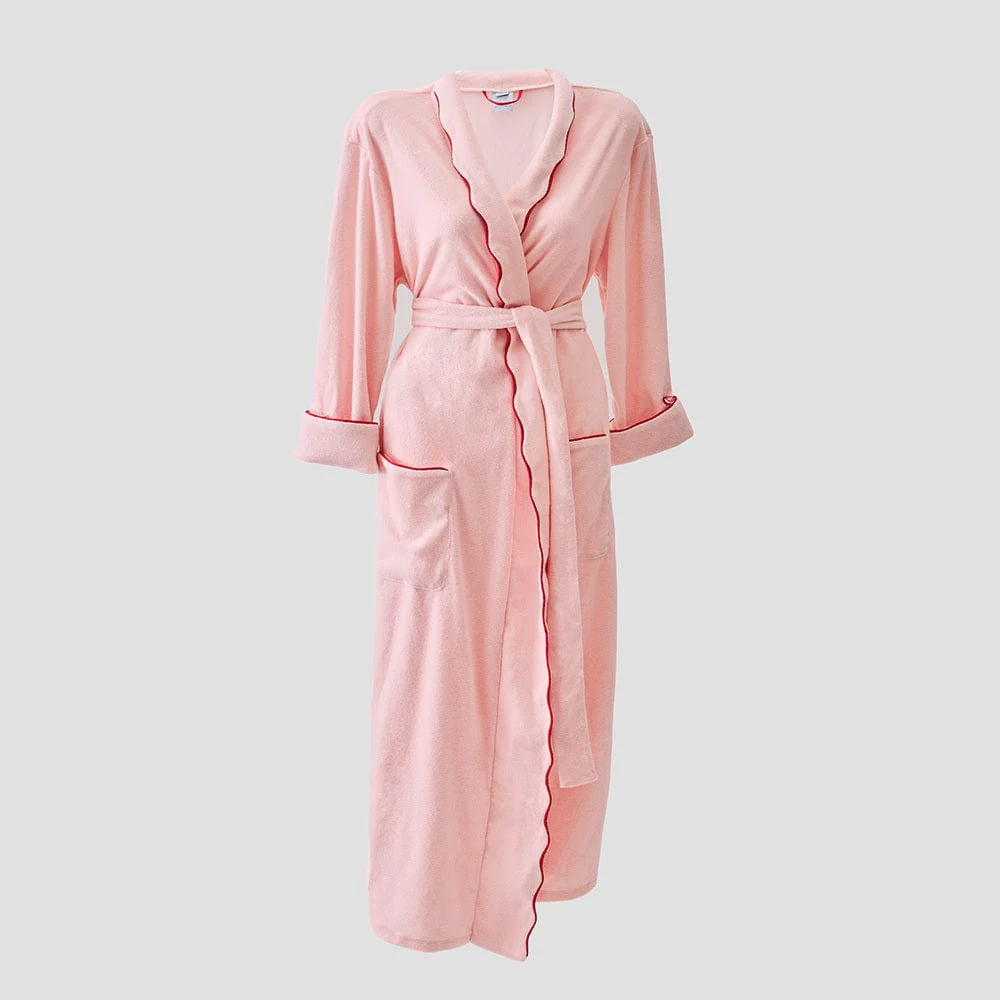 Women's Long Scallop Lightweight Robe - Image 8